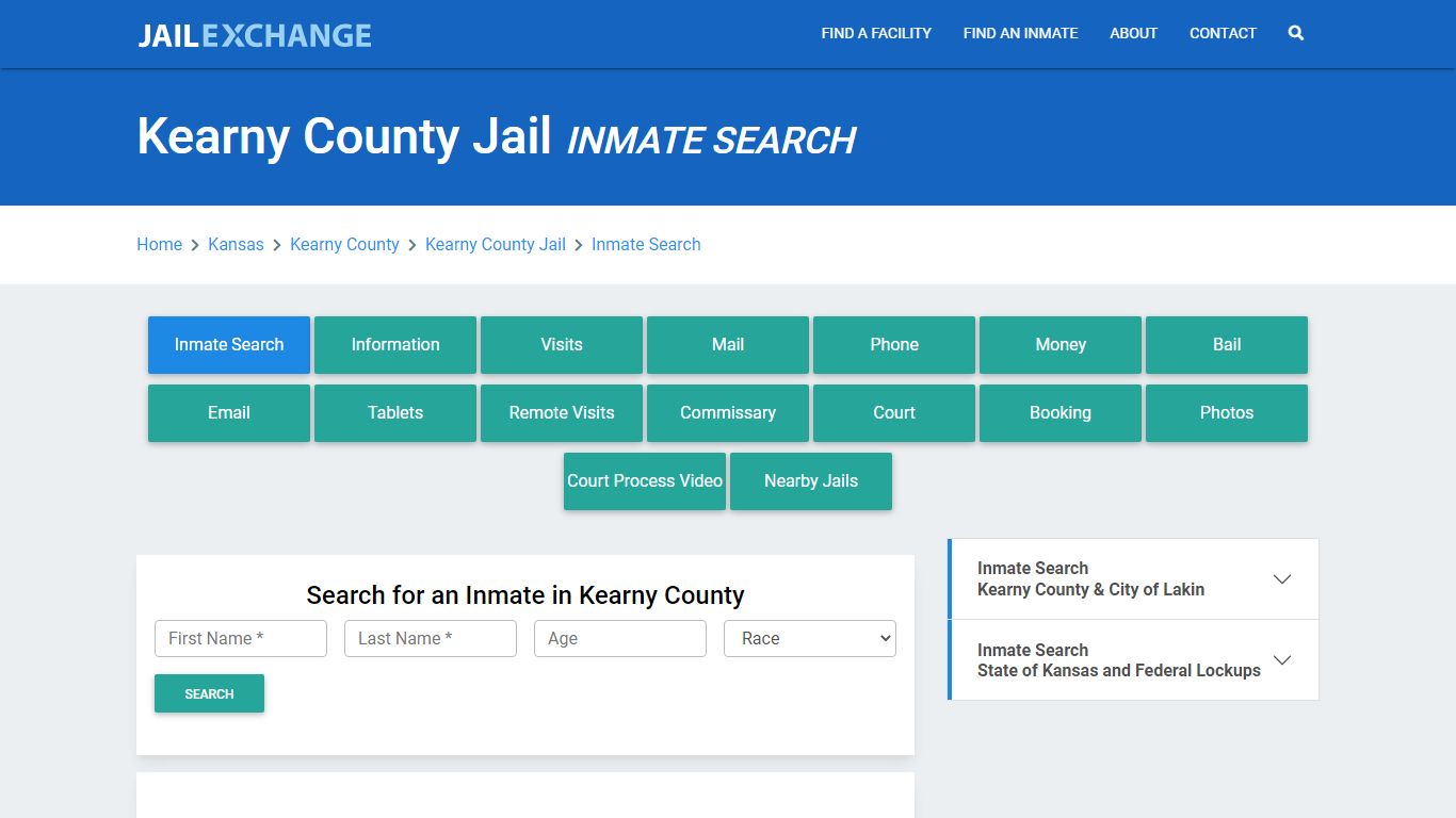 Kearny County Jail, KS Inmate Search: Roster & Mugshots